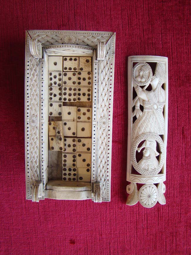 One of the finest Napoleonic Prisoner-of-War bone game boxes (circa 1810) in existence
